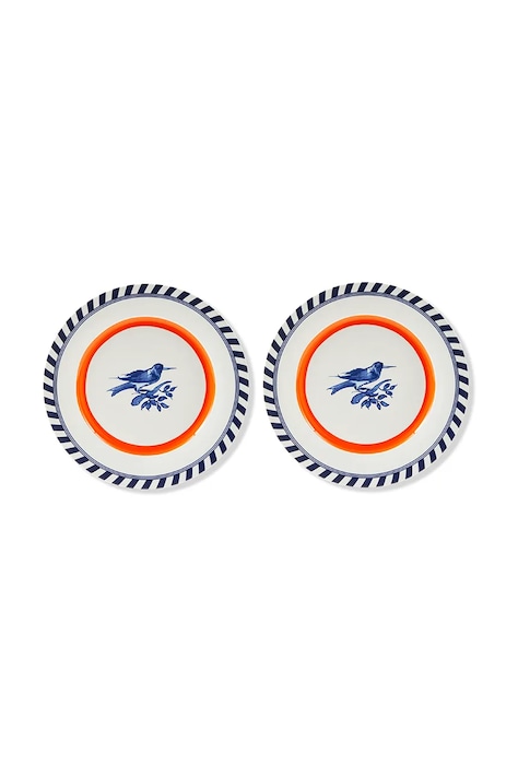 Pols Potten un set de farfurii bird patterned 27 cm 2-pack