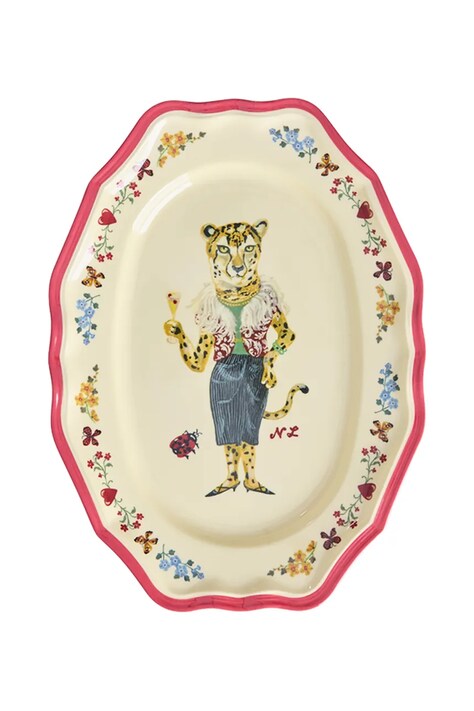 Rice talerz do serwowania 2,2 x 19 x 26 cm kolor multicolor