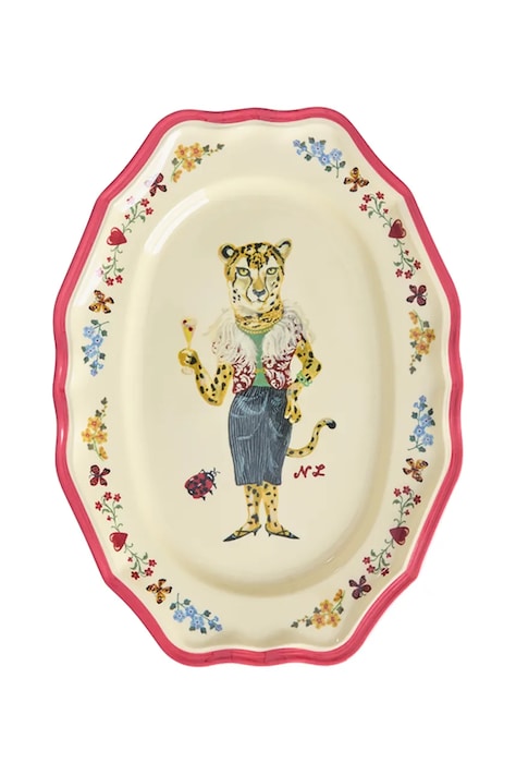 Rice talerz do serwowania 2,2 x 19 x 26 cm kolor multicolor