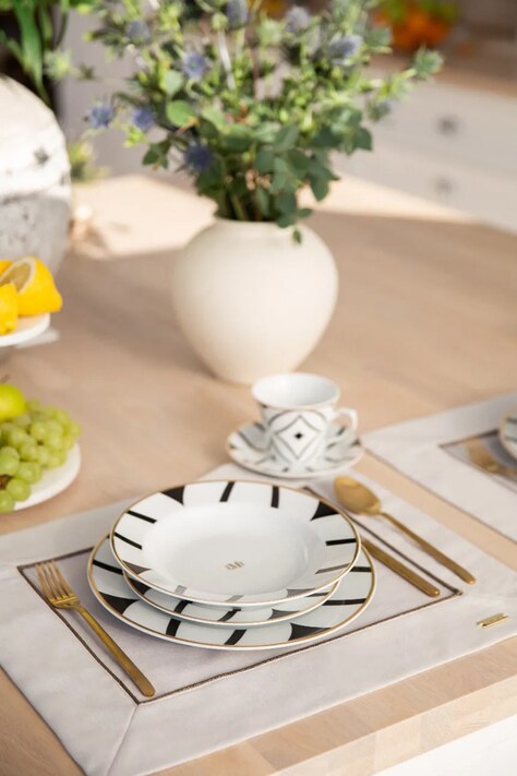 La Mania zastawa stołowa dla 1 os. Bauhaus 3 szt. kolor multicolor