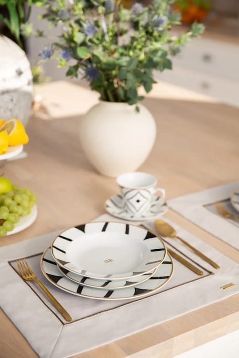 La Mania zastawa stołowa dla 1 os. Bauhaus 3 szt. kolor multicolor