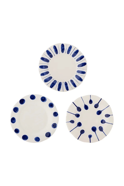 Set tanjura za salatu Bloomingville Linora 22 cm 3-pack boja: bijela, 82072671