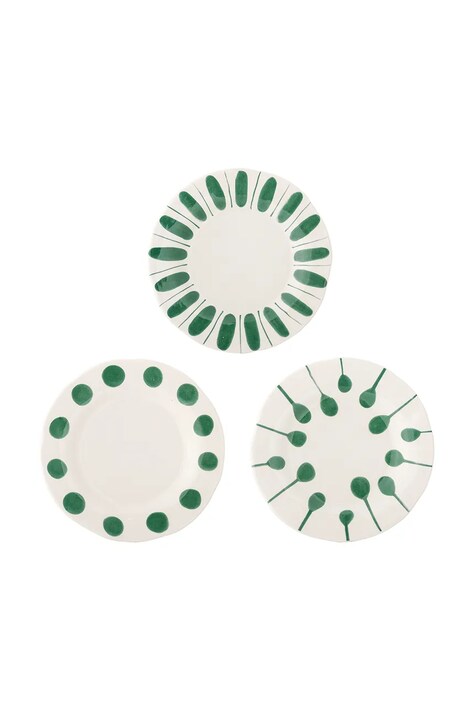 Bloomingville zestaw talerzy przystawkowych Linora 22 cm kolor biały 82072672