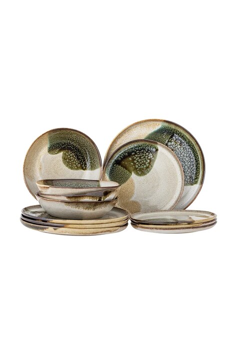 Bloomingville zestaw obiadowy dla 4 os. Jules 12-pack kolor multicolor 82069360