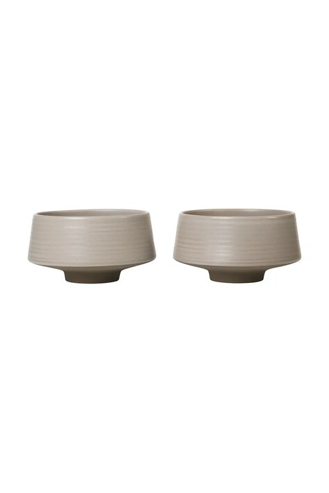 Broste Copenhagen Zestaw misek z kamionki 14 x 7,5 cm 14533542