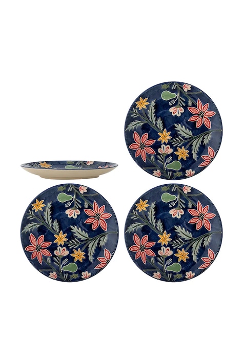 Bloomingville zestaw talerzy z kamionki 20,5 x 2,5 cm 82073151