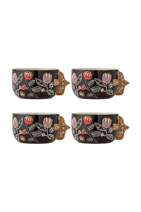 Bloomingville Zestaw miseczek z kamionki 13 x 8 cm 82063153