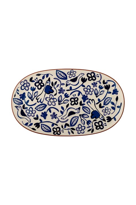 Bloomingville talerz do serwowania z kamionki 38 x 2,5 x 23 cm 82073165