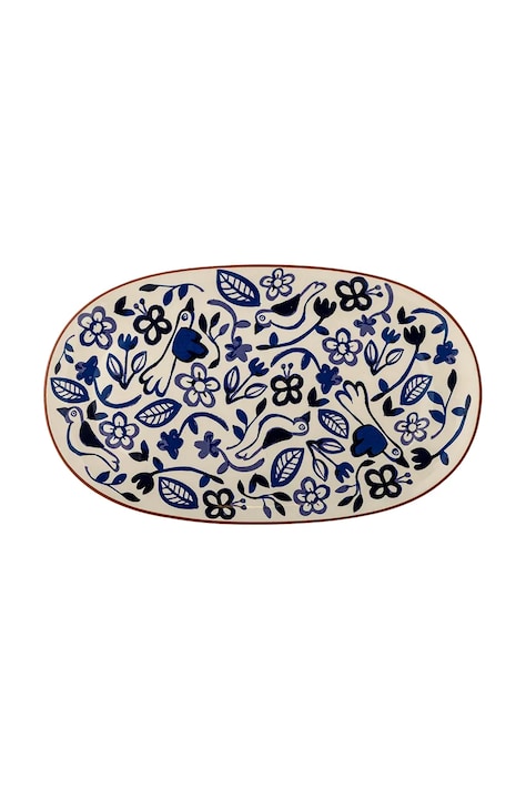 Bloomingville talerz do serwowania z kamionki 38 x 2,5 x 23 cm 82073165