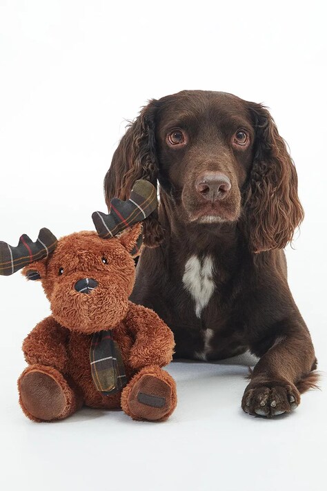 Barbour zabawka dla psa Reindeer Toy 19 cm kolor brązowy