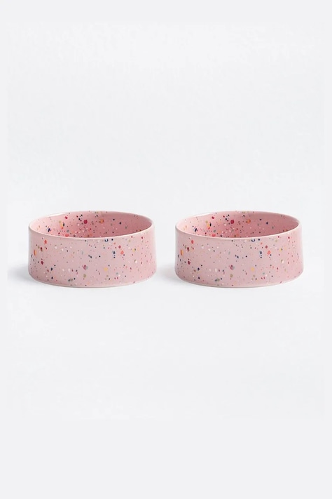 Egg Back Home set di ciotole per animali domestici 16,5 cm pacco da 2 colore rosa