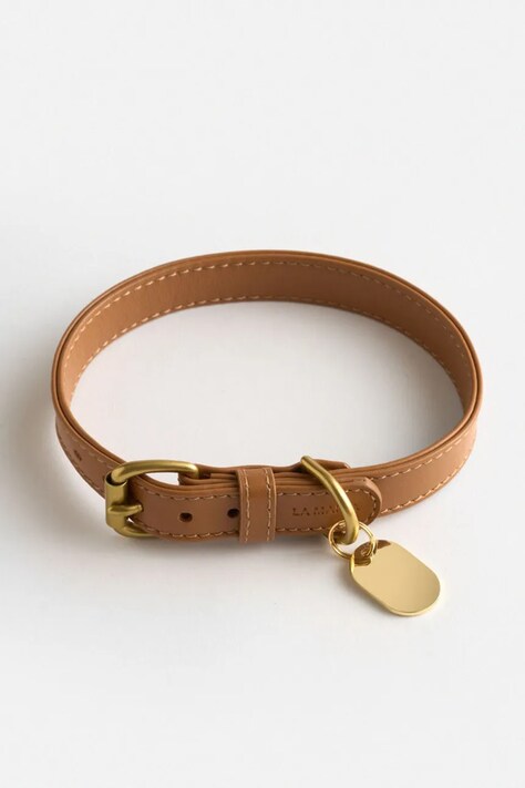 La Mania obroża dla psa skórzana Selvo S/36 - 42 cm kolor brązowy