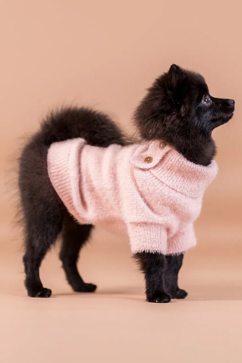 PAIKKA sweter dla psa Furry Knit Sweater 34 x 18 x 1,4 cm kolor różowy 1042101