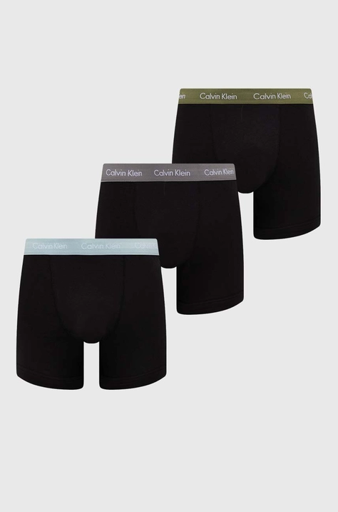 Boxerky Calvin Klein Underwear 3-pack pánské, černá barva, 0000U2662G