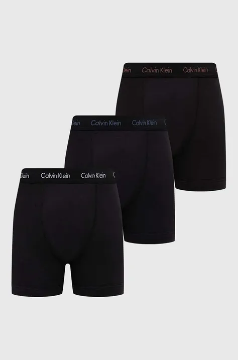 Boxerky Calvin Klein Underwear 3-pak pánske, čierna farba, 0000U2662G