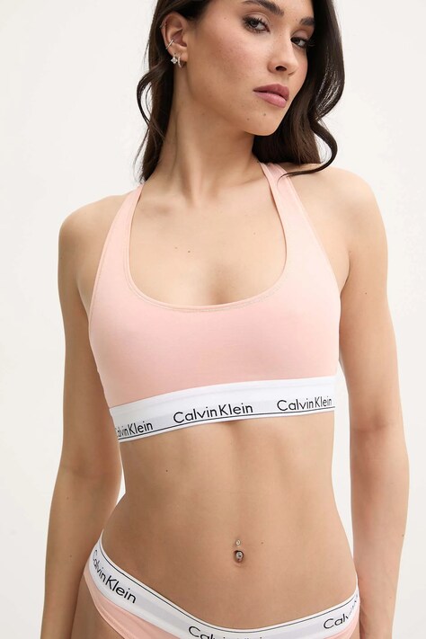 Бюстгальтер Calvin Klein Underwear колір помаранчевий однотонний 0000F3785E