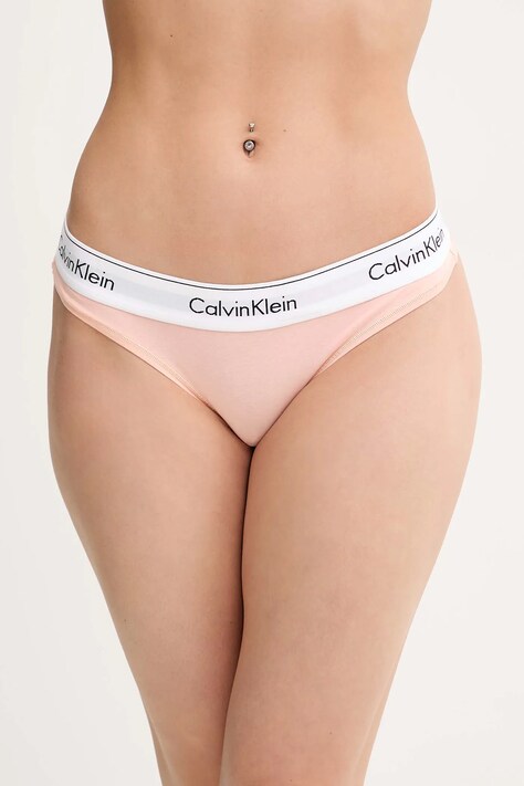 Calvin Klein Underwear tanga culoarea portocaliu, 0000F3786E