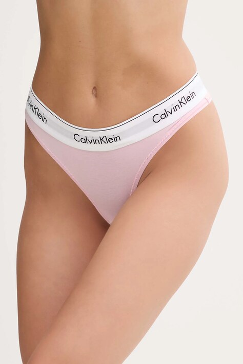 Tangice Calvin Klein Underwear rdeča barva, 0000F3786E