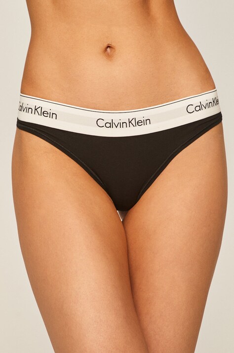 Calvin Klein Underwear tanga culoarea gri, 0000F3786E