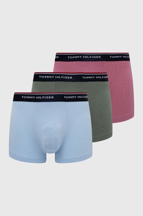Tommy Hilfiger boxeri 3-pack bărbați, culoarea roșu 1U87903842