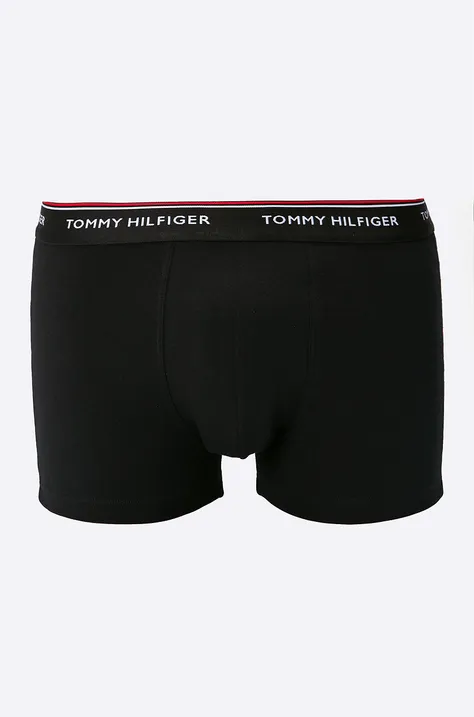 Boxerky Tommy Hilfiger 3-pak pánske,čierna farba,1U87903842
