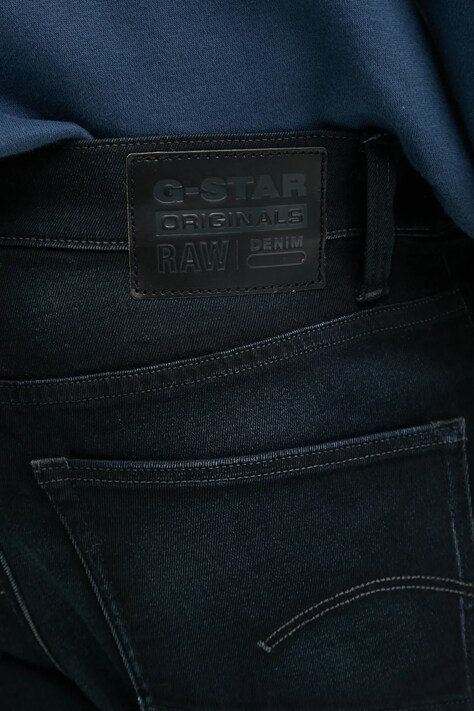 G-Star - Джинси 3301 Slim — AW15-SJM077, темно-синій — фото 4