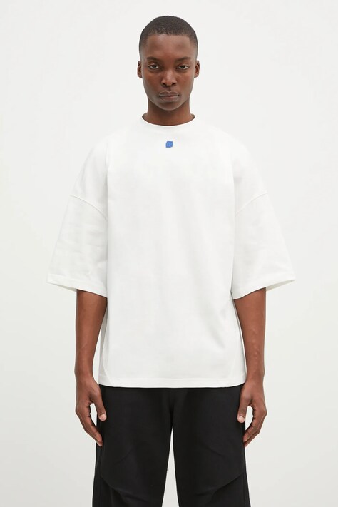 Ader Error t-shirt men's white color smooth BN01FWTS0105OW