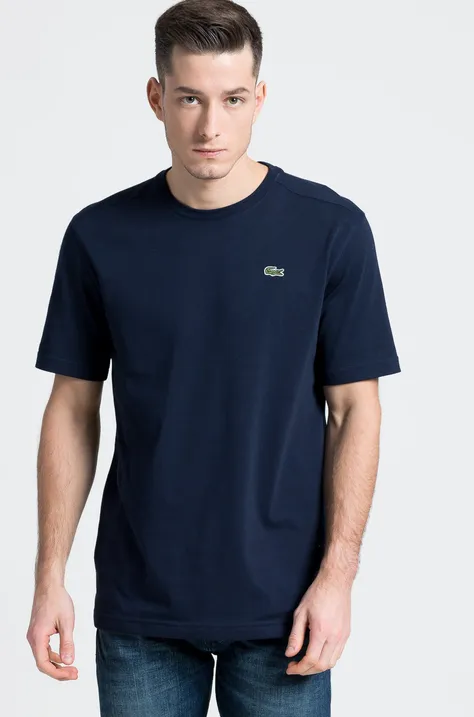 Lacoste T-shirt TH7618 kolor granatowy gładki TH7618-001