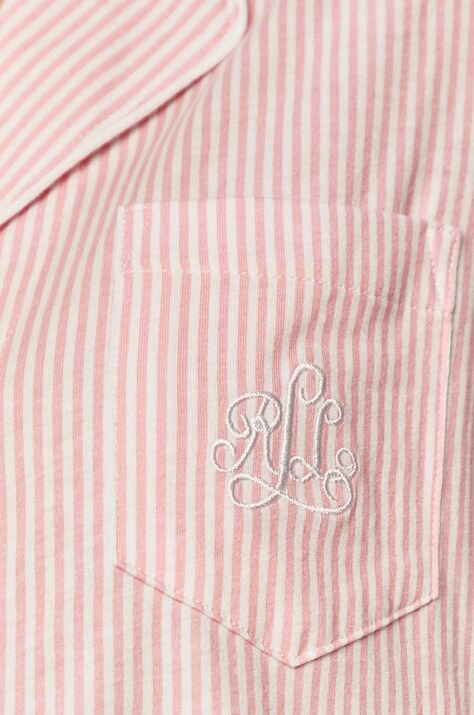Lauren Ralph Lauren роздільна піжама жіноча бавовняна — AW17-BID0BK, рожевий — фото 7