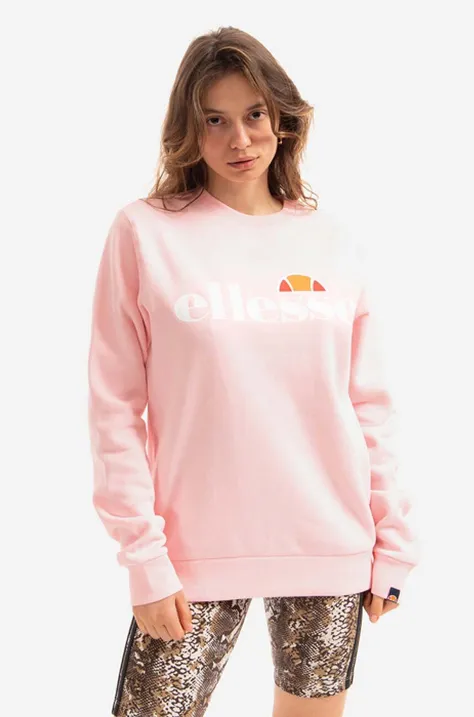 Ellesse bluza damska kolor różowy z nadrukiem SGS03238-White