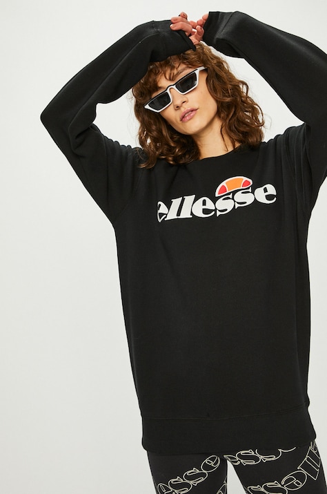 Ellesse Bluză femei, culoarea negru, cu imprimeu SGS03238-White
