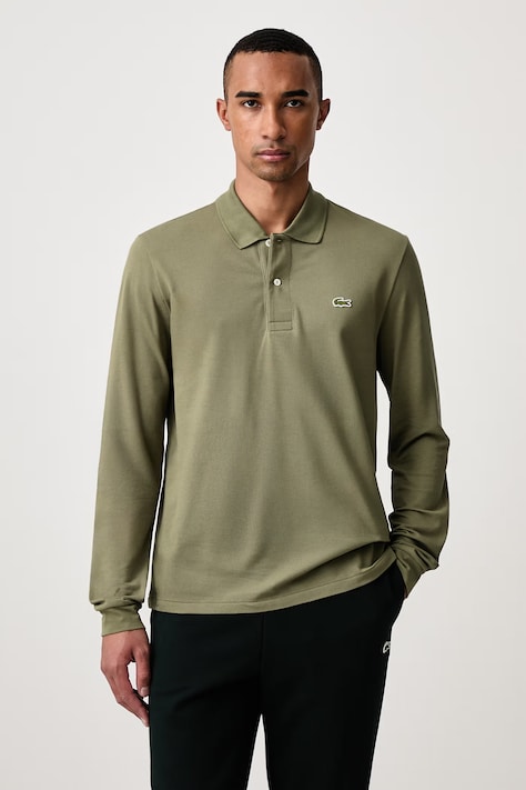 Lacoste Μακρυμάνικο ανδρικό βαμβακερό πράσινο L1312