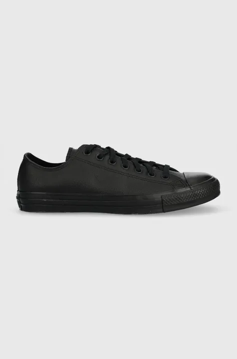 Δερμάτινα ελαφριά παπούτσια Converse χρώμα: μαύρο