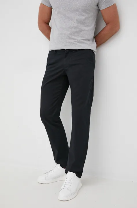 Gant Spodnie 1500150 męskie kolor czarny proste