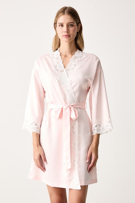 Lauren Ralph Lauren Szlafrok kolor różowy