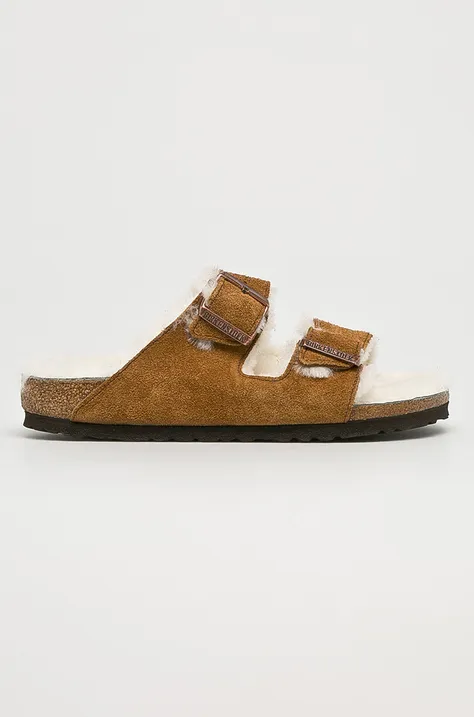 Birkenstock slippers Arizona brown color