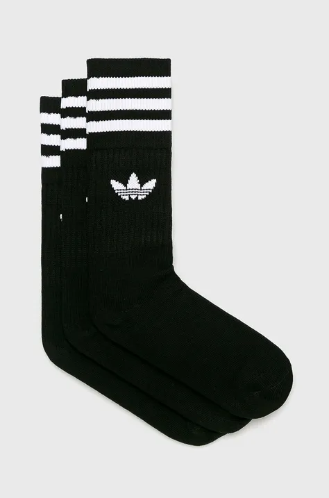 adidas Originals - Ponožky (3-pak) S21490.D-BLACK/WHI,
