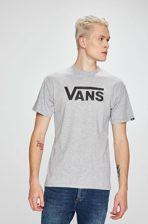 Vans T-shirt męski kolor szary melanżowy | Answear.com