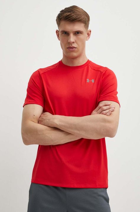 Μπλουζάκι προπόνησης Under Armour Tech 2.0 χρώμα: κόκκινο