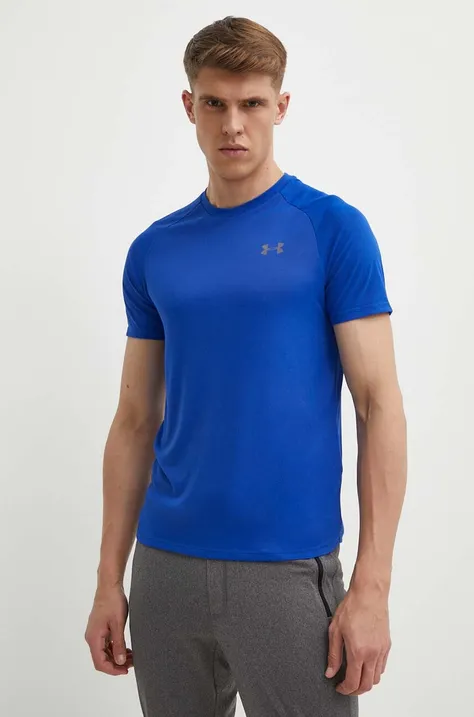 Kratka majica za vadbo Under Armour Tech 2.0 modra barva