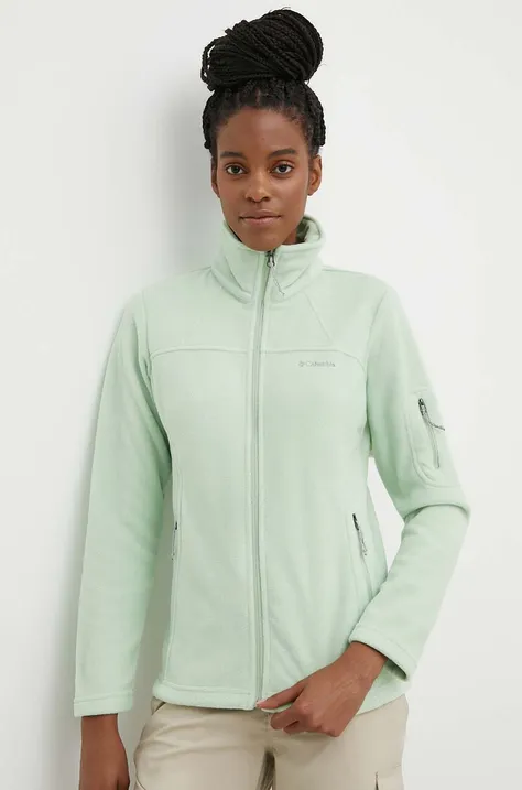 Αθλητική μπλούζα Columbia Fast Trek II γυναικεία, χρώμα πράσινο 1465351
