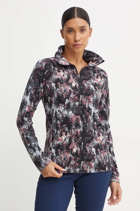 Спортивная кофта Columbia Glacial IV цвет чёрный узор