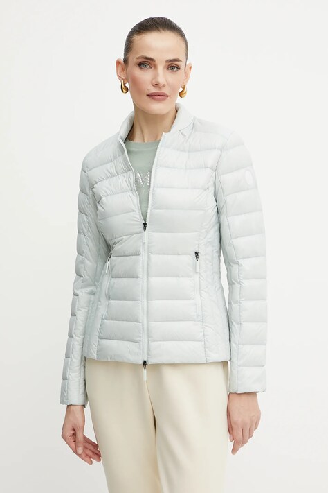Armani Exchange geaca de puf femei, culoarea roz, de tranzitie