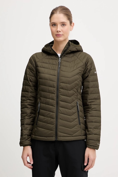 Columbia geacă femei, culoarea verde, de tranziție 1699071-100