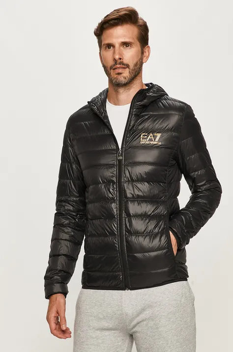 Пуховая куртка EA7 Emporio Armani мужская цвет чёрный переходная