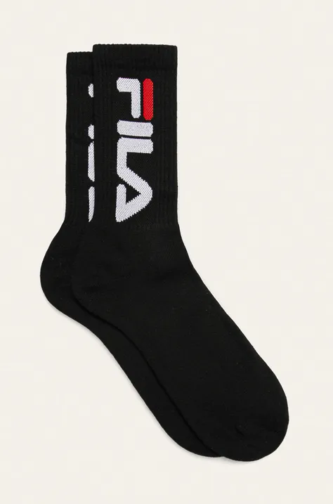 Чорапи Fila (2 pack) дамски в черно