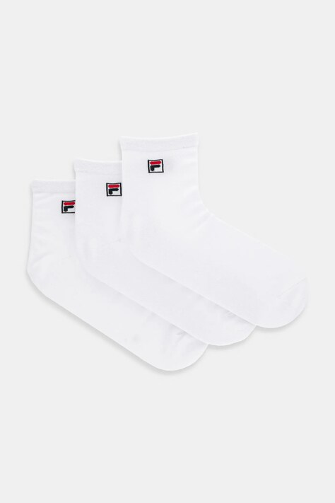 Fila Șosete (3 pack) bărbați, culoarea alb