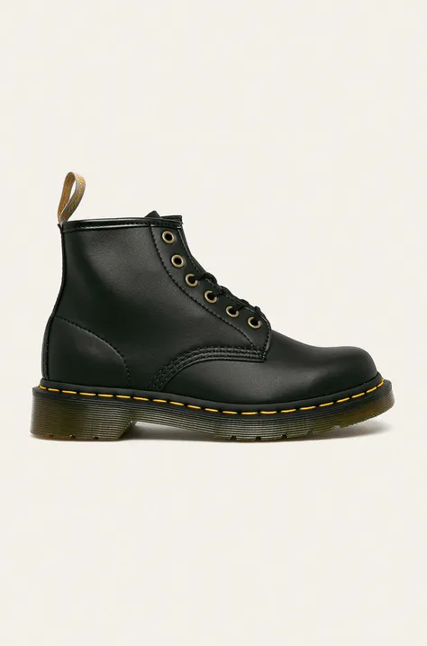 Členkové topánky Dr. Martens Vegan 101 23984001-Black, dámske, čierna farba, na plochom podpätku