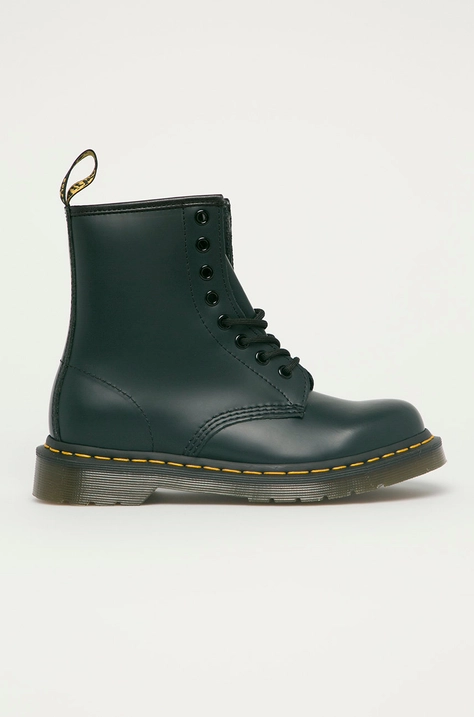 Usnjeni nizki škornji Dr. Martens 1460 mornarsko modra barva, s platformo, 11822600