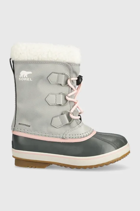 Παιδικές μπότες χιονιού Sorel χρώμα: γκρι
